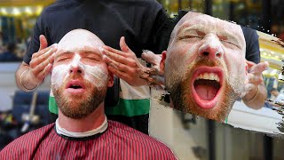 The ULTIMATE IRAQI HAIRCUT Experience in IRAQ Master Barber & Massage in Baghdad