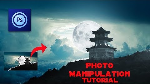 Enchanting full moon photoshop / PS Touch Tutorial by Swag_BaBa.Production
