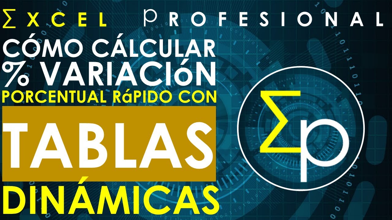 Cálcular porcentaje [] de variación fácilmente con tablas dinámicas en