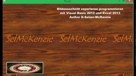 Visual Basic 2012 Excel 2013  Bildausschnitt separatieren programmieren Selzer-McKenzie SelMcKenzie