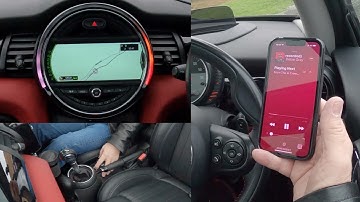 How to set the sat nav, pair, delete and play music from a mobile in a 2015 MINI Cooper