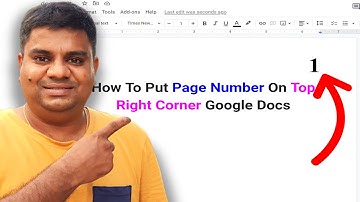 How To Put Page Number On Top Right Corner Google Docs