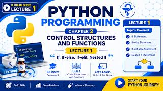 BP101T | Basic of Python Programming for Pharmaceutical sciences | Lecture 8 | Chapter 2