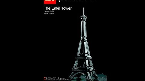LEGO Architecture 21019 THE EIFFEL TOWER, BUILDING INSTRUCTIONS
