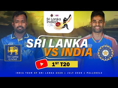 LIVE 1st T20I Sri Lanka Vs India India Tour Of Sri Lanka 2025 Cricket 24