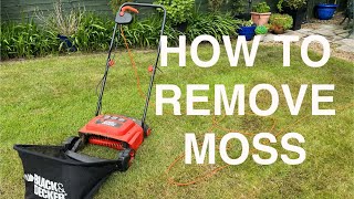 How to remove moss from a lawn.😮