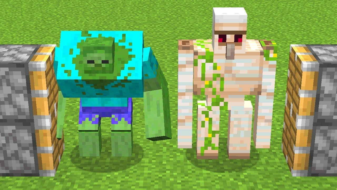 mutant zombie + iron golem = ? YouTube