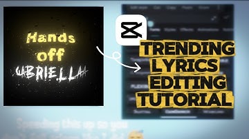 Trending Lyrics edit CapCut Tutorial #lyricseditstutorial