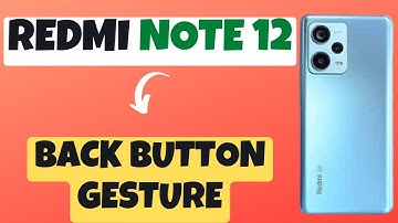 Redmi Note 12 Change Back Button Gesture Settings || How to Change Navigation Bar