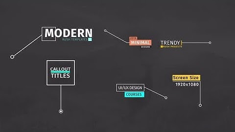 Clean Callout Titles V2 Motion Graphics Templates