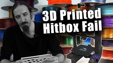 3D Printed Hitbox Prototype Fail #hitbox #3dprinting