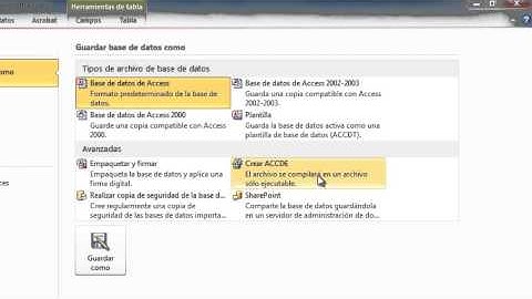 Cómo hacer una base de datos de MS Access Ejecutable