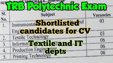 trb result 2022/trb polytechnic result 2022/trb poly result/trb cv list/trb cv/trb result 2022 tn