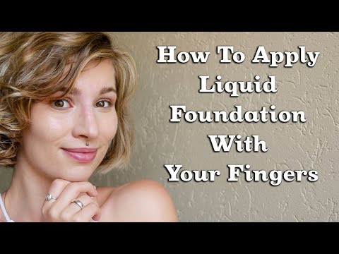 For an easy way to apply your liquid foundation, try using fingers. it will give you a little less coverage than brush or sponge, but ...