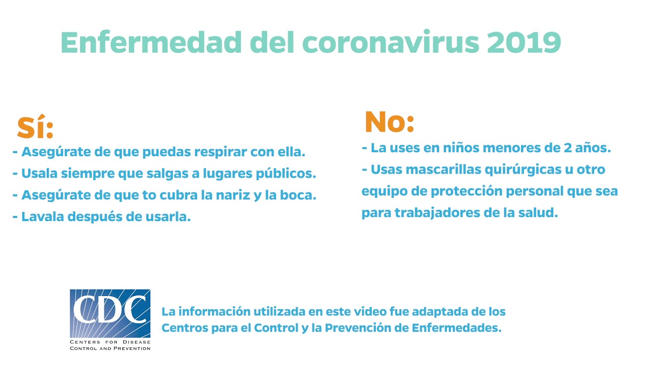 Face Coverings Spanish YouTube