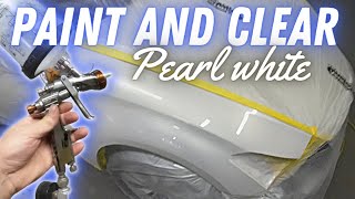 Tips and techniques to paint and clearcoat pearl white