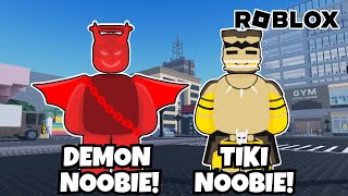 How to Find Demon Noobie and Tiki Noobie in Find The Noobies Morphs  - Roblox