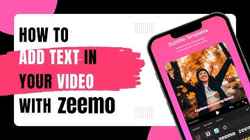 How to add text in your video with Zeemo