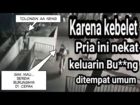 Viral!! Pria eksibisionis buka celana di tempat umum