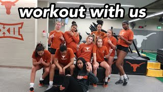 WORKOUT WITH US | D1 STUDENT ATHLETE | TEXAS VOLLEYBALL