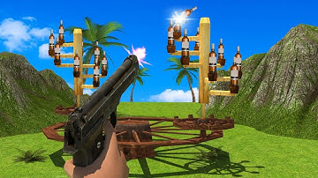 3d Bottle Target Shooting Game;New Gun Games