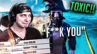 The MOST *TOXIC* PIRATE we EVER MET in SEA OF THIEVES!! - BoxyFresh