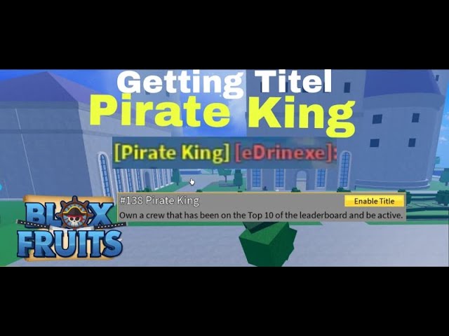 How I got Pirate King title in blox fruits! #bloxfruits #roblox