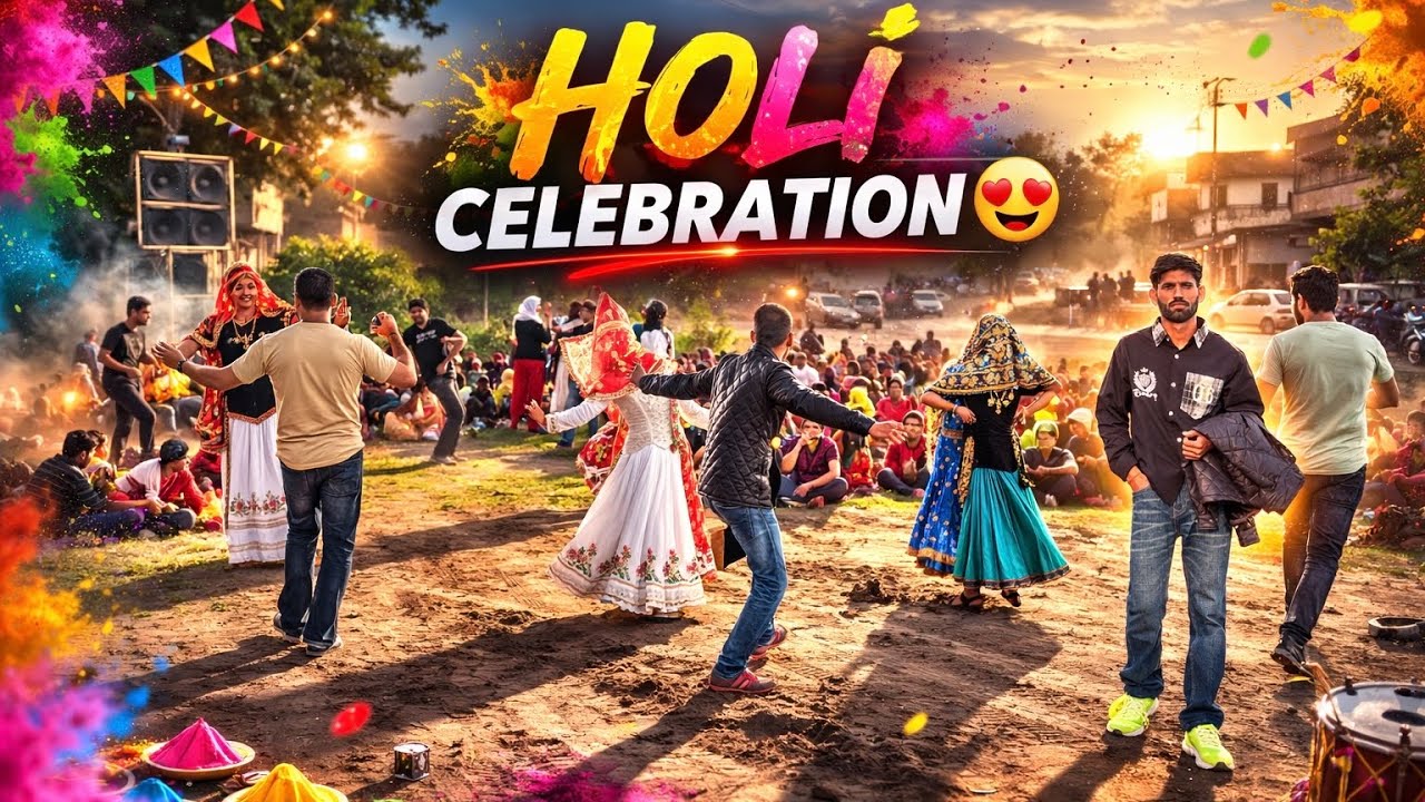 आज Apne Office पर किया Holi का प्रोग्राम ✅ पूरी Team ने किया Dance 🕺 full fun 😅👍