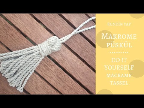 Makrome Püskül Yapımı | How to make macrame tassel