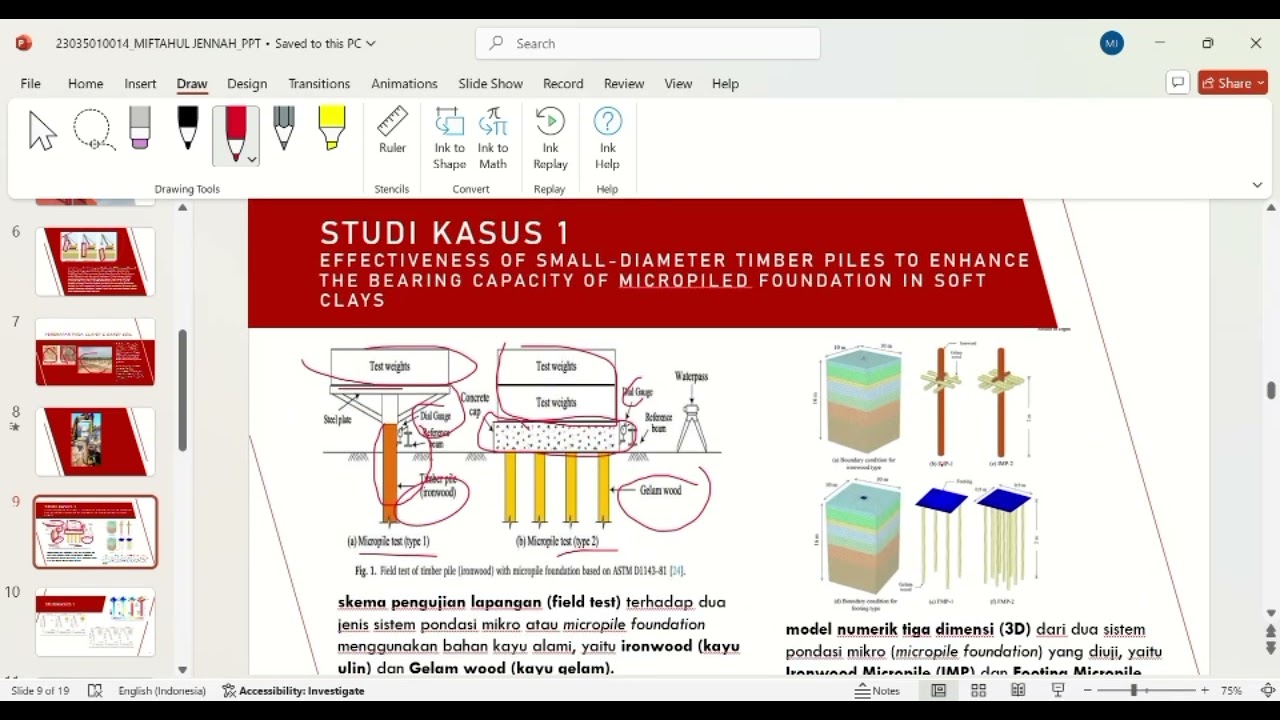 REVIEW JURNAL SOIL IMPROVEMENT USING MINIPILES (CERUCUK KAYU/BAMBU) FOR CLAYEY SOIL OR SANDY SOIL