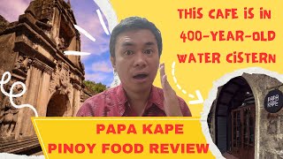 LOOK! A Coffee Shop inside a 400 Year Old Cistern! Papa Kape Pinoy Food Review