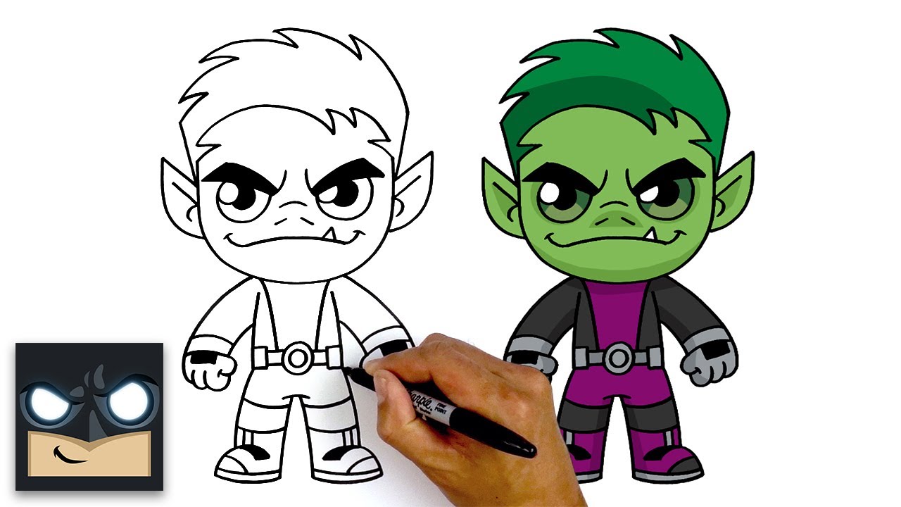 2 How To Draw Beast Boy Teen Titans