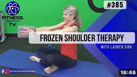 Frozen Shoulder Therapy | An isometric approach to strengthen associated weak muscles.