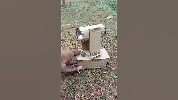 Simple Cardboard Sharpy Light With Waste Torchlight #cardboard #mini #dj #sharpy #shorts #shortvideo