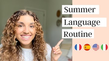 My Summer Polyglot Routine - Study Routine for Learning a Language // Just A Teenager
