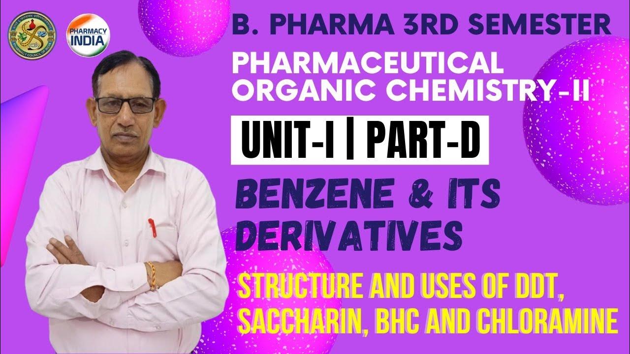 STRUCTURE & USES DDT SACCHARINE BHC CHLORAMINE POC UNIT 1
