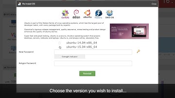 Safehouse Cloud (VPS) - Virtual Server Tutorial OS Reinstall
