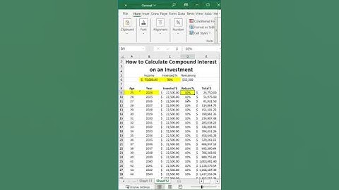How to Calculate Compound Interest on an Investment - in 58 seconds!