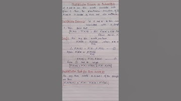 Multiplication theorem on probability