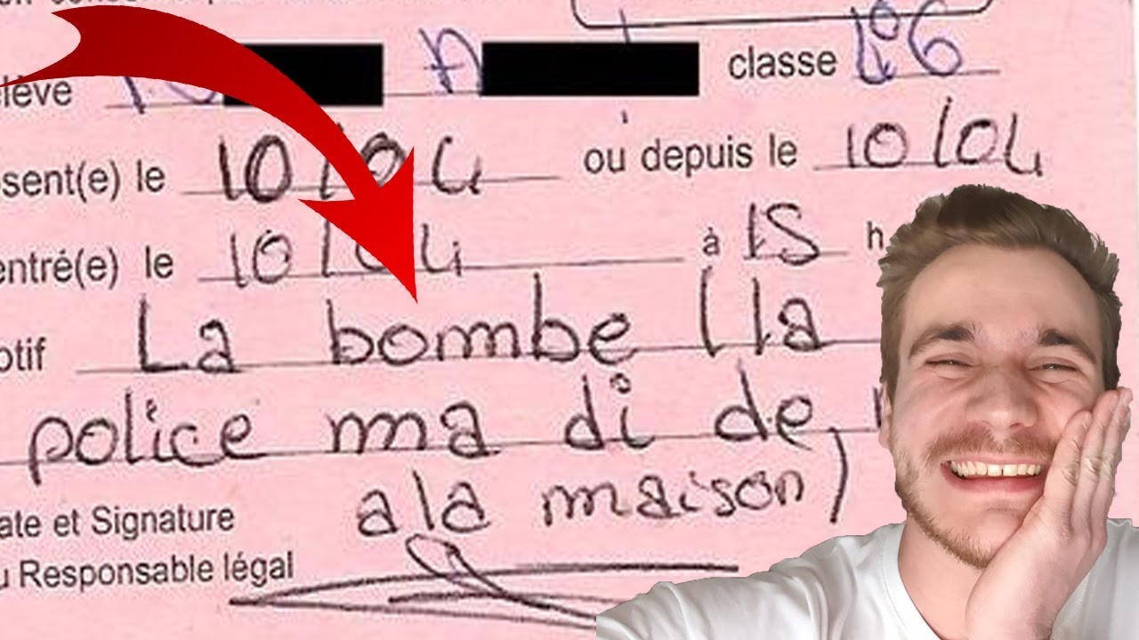 LES PIRES EXCUSES DE RETARD EN COURS ! - YouTube