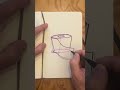 How to draw a roll of toilet paper fast &amp; easy #doodle #drawing #sketchbook #illustration