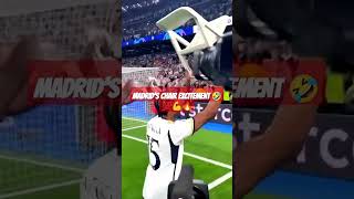 Madrid's chair excitement 🤣💯🔥💪#youtubeshorts #football #fifa #carloancelotti #ligachampions #ytshort