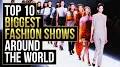 Video for Biggest fashion shows in the world 2021