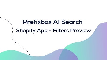 Prefixbox AI Search - Shopify - Filters Preview
