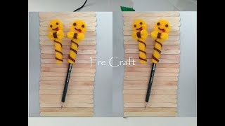 Tuturial Membuat Hiasan Pensil dari Kain Flanel - FRE Craft
