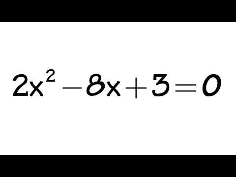 solving a quadratic