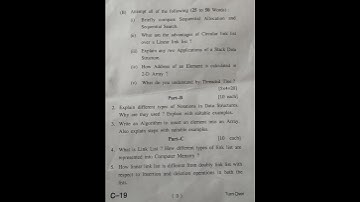 #hpu BCA 2ND SEMESTER DATA STRUCTURE QUESTION PAPER HPU 2025
