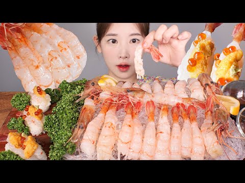달달💛 도화새우회 독도새우 먹방 <strong>Dokdo</strong> Shrimp Sashimi [eating show]mukbang korean food