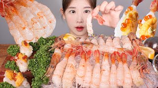 달달 도화새우회 독도새우 먹방 Dokdo Shrimp Sashimi Eating Showmukbang Korean Food