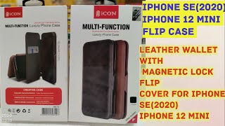 Apple iPhone 12 Mini Wallet Flip Cover / iPhone SE (2020) Wallet Flip Cover / iPhone 12 Leather Case